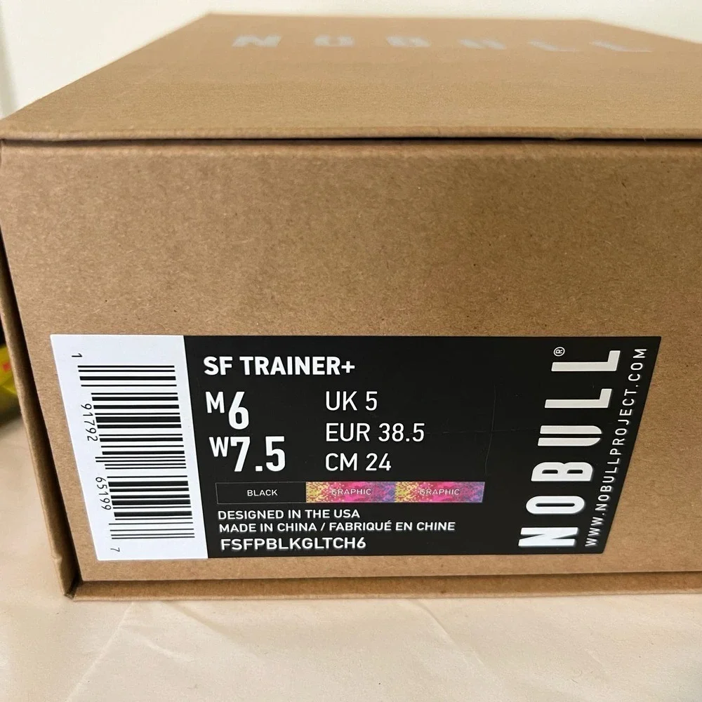 NOBULL Project Superfabric Trainer+ BLACK NEON GLITCH WOMEN'S 7.5 - Picture 10 of 11
